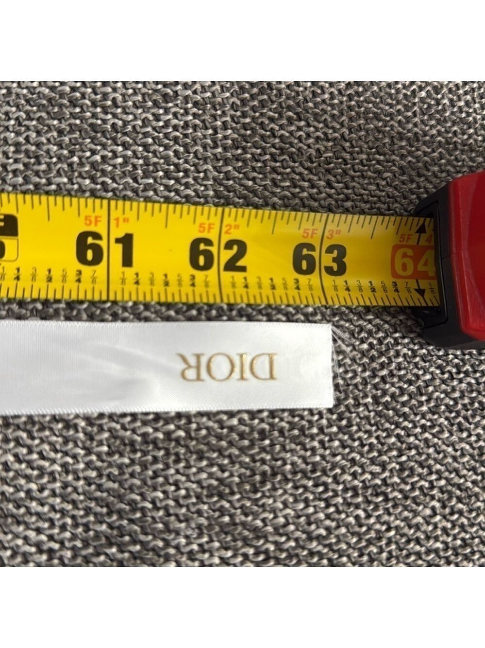 Dior Logo White Authentic Ribbon 63 Inch New - Picture 10 of 10